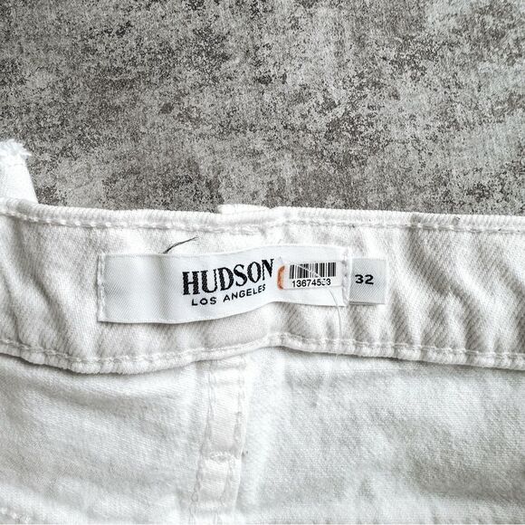 Hudson High Rise Remi Straight Cropped White Size 32 - Picture 8 of 10